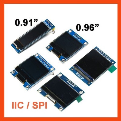 0,96 Zoll / 0,91 Zoll IIC SPI OLED LCD Display Anzeige für Raspberry PI Farbe