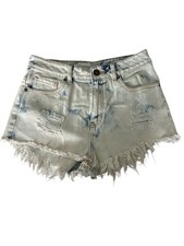 Bullhead "Mom" Bleached Raw Hem Distressed Cutoff Short Shorts Size 9/28