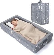 Toddler Floor Bed Foldable Travel Bed Glow-in-the-Dark