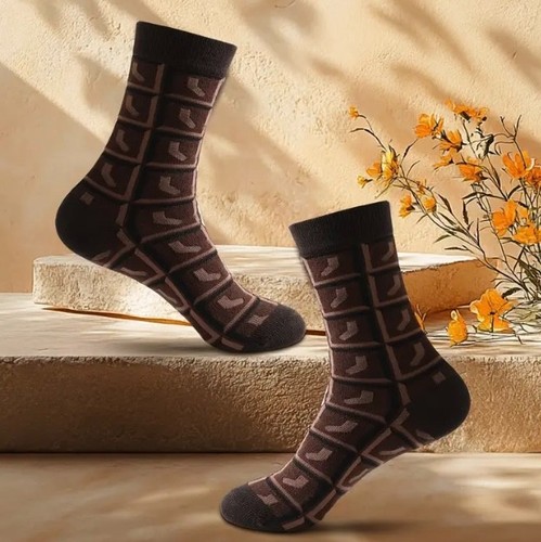 Divertido Set de Regalo Calcetines Barra Chocolate -Novedad Calcetines Para Papá, Cumpleaños, Regalo - Imagen 3 de 18