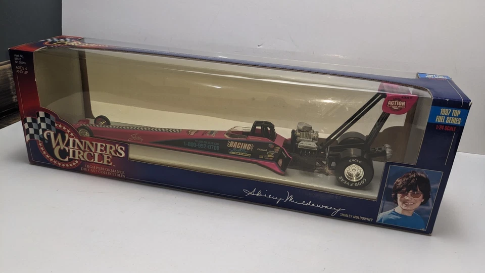 Nuevo Shirley Muldowney Kenner 1997 Top Fuel Series NHRA 1/24 DieCast Drag Racing Foto 4 de 4