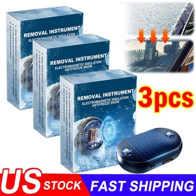 3X Antifreeze Electromagnetic Car Snow Removal Device New And Portable Device US