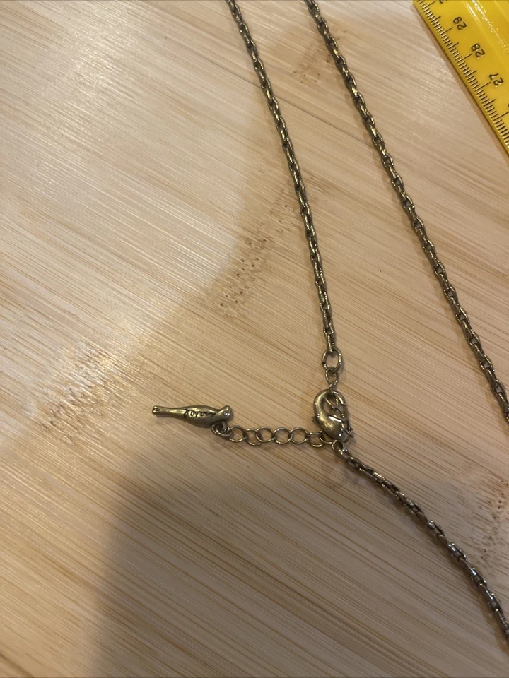 Chloe+Isabel Wine Colored Long Necklace Gold Tone with Rhinestones Signed - Image 3 of 4