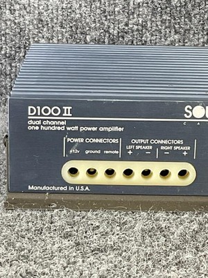 Soundstream D100 II Dual Channel Car Amplifier Old School - Tested