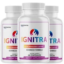 Ignitra Capsules, Weight Management Support Supplement - 3 Bottles