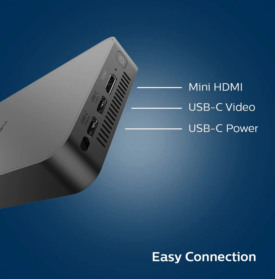 Philips GoPix 1 Mobile Home Projector  GPX1100/INT, LED DLP 2h Battery Life HDMI - Image 4 of 4