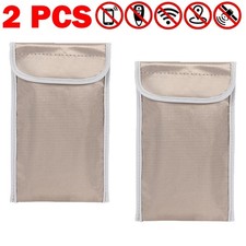 2X Faraday Bag Security Pouch Cell Phone Anti-Tracking/Spying GPS RFID Shielding