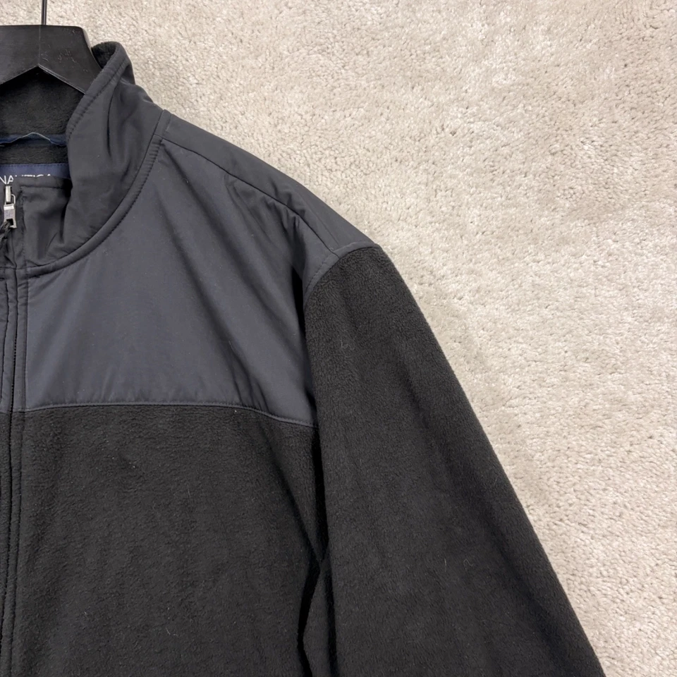 Chaqueta polar Nautica para hombre talla XXL negra cortavientos bolsillos con cremallera completa Foto 4 de 4