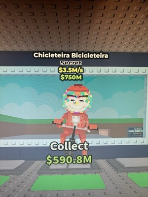 (read description) Steal A Brainrot Chicleteira Bicicleteira 3.5m/s 