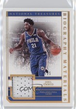 2018 Panini National Treasures Biography Materials Prime 25/25 Joel Embiid h8k