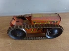 VINTAGE MARX TIN WIND UP CLIMBING TRACTOR WORKS
