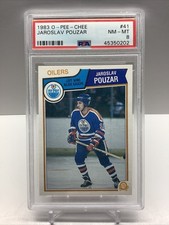 1983-84 O-PEE-CHEE JAROSLAV POUZAR #41 PSA 8