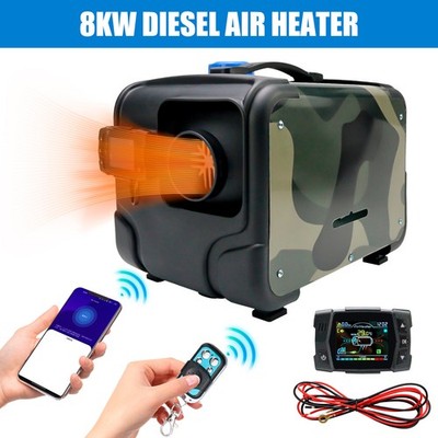 Diesel Air Heater All in one 8KW 12V/24V 110V Bluetooth APP Remote Control Car