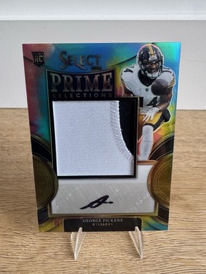 2022 Panini Select - Signatures George Pickens #PS-GP /25 Jersey Match SSP