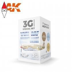 ACRILICO MODELLISMO AK INTERACTIVE WWII RAF AIRCRAFT DESERT COLORS SET 3G