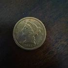 1861-P $5 gold liberty