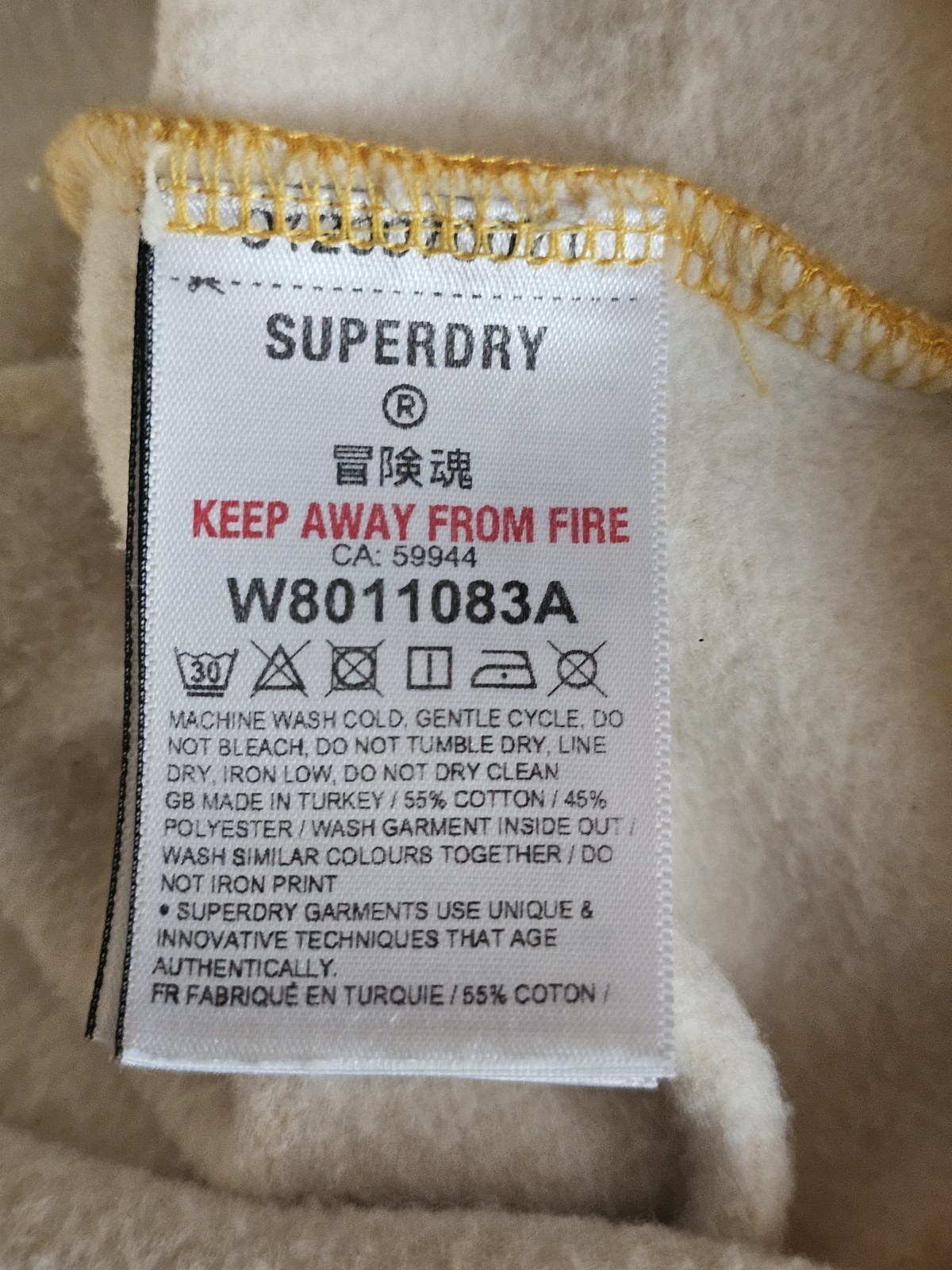 Superdry Japan Gold Long Hoodie Pullover Track And Field Women's Sz 4 (small) image 7
