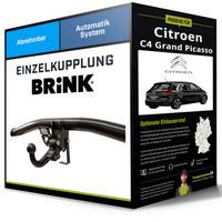 Abnehmbare AnhäNgerkupplung FüR Citroen C4 Grand Picasso 06- I Typ UA Brink NEU