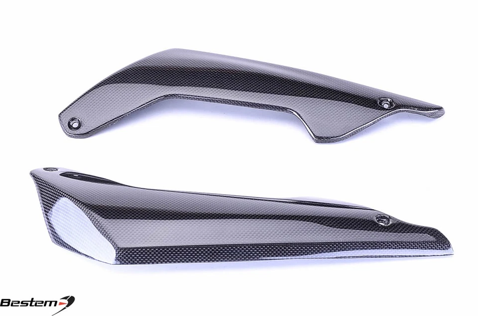 Cubiertas laterales guardabarros delantero BMW K1200R 100 % fibra de carbono protectores de horquilla paneles carenado Foto 4 de 4