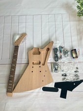US Warehouse DIY Electric Guitar Kit Explorer Electric Guitar Mahogany Body