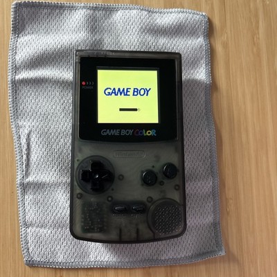 Nintendo Game Boy Color Spielkonsole  mit IPS Umbau (Farbe) - Black Transparent