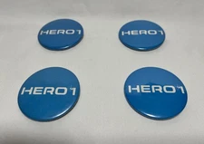 Four Heathkit HERO 1 Robot Pinback Button Badges - Memorabilia swag early 1980's