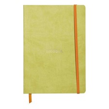 Rhodia Rhodiarama SoftCover Notebook 80 Dots 6 x 8 1/4 Anise Cover