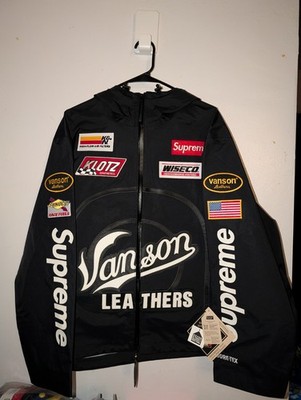 ジャケット・アウター Supreme x Vanson Leathers GORE-TEX Shell Supreme Vanson Leathers GORE-TEX Shell Jacket Black XL New FW25 | eBay