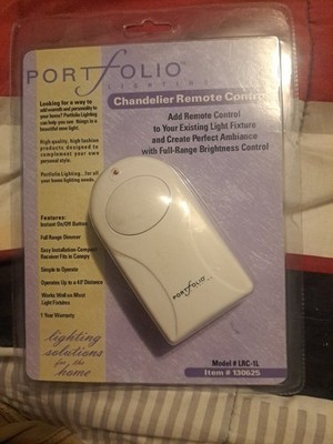 Portfolio Lighting Chandelier Remote Control & Receiver Kit Model # LRC-1L NIP