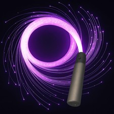 TENSSO Fiber Optic Whip LED Whips 6ft Rechargeable LED Whip Lights for Dance ...