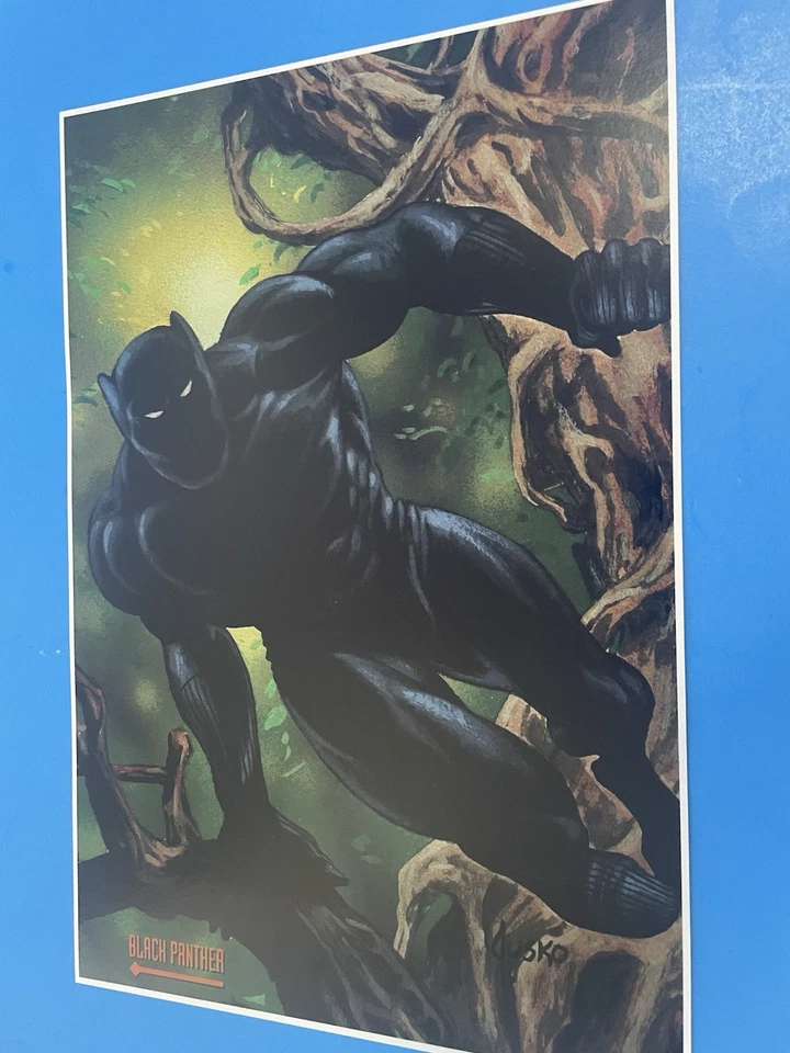 PÓSTER PIN UP MARVEL COMICS LA PANTERA NEGRA NUEVO JOE JUSKO. Foto 3 de 3