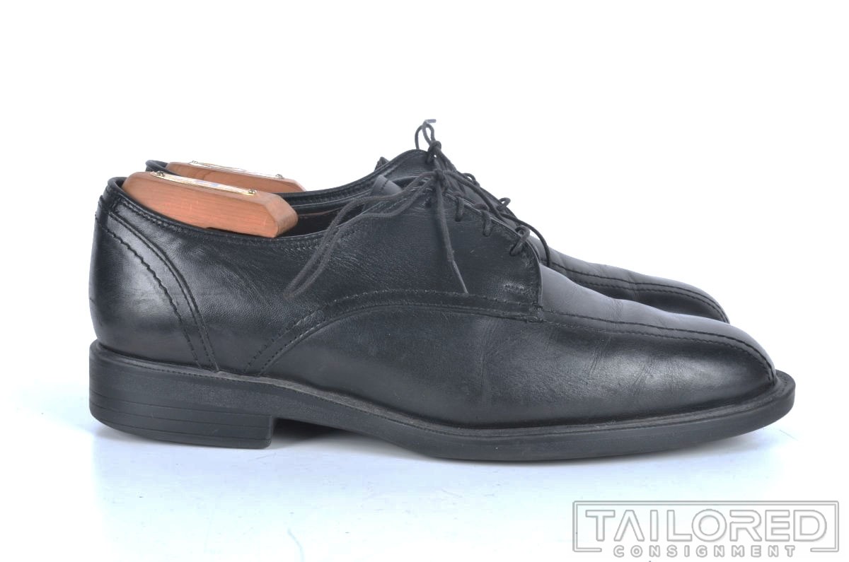 ALLEN EDMONDS Solid Black Leather Split Toe Oxfor… - image 2