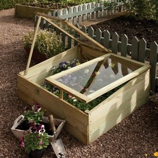Rowlinson Timber Coldframe with Independently Opening Lids