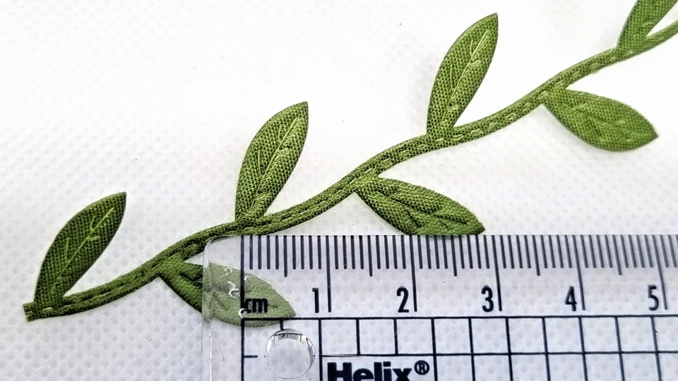 Satin LEAF RIBBON TRIM GARLAND Vintage trim Decorative Christmas Craft Bridal UK - Image 3 of 4