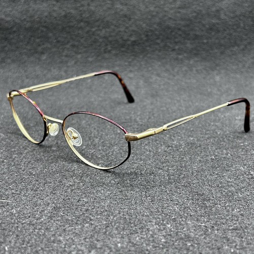 Safilo Emozioni 4238 Eyeglasses Frame Gold Tort Flex Italy 51-18-130 EUC