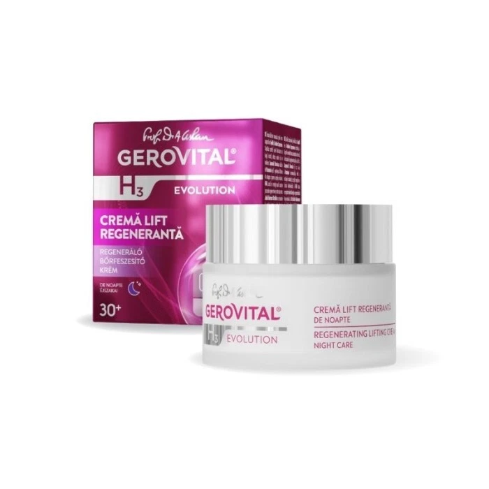 Creme noturno regenerador Gerovital H3 Evolution Lifting 30+ 50 ml - Imagem 2 de 3