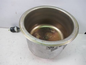 APW Wyott SM-50-11PCUL Drop In Soup Well Food Warmer 21729400 Round w/ Drain