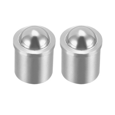 Yinpecly 2pcs Stainless Steel Ball Catch Latches For Cabinet & Drawer Doors - Silver, 0.31x0.35 Inch
