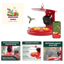 Smart Bird Feeder with Camera for Hummingbirds - 20 oz Nectar Capacity, Motio...