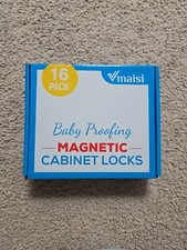 MAISI Baby Proofing Magnetic Cabinet Locks 16 PACK