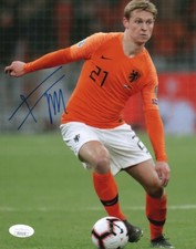 Netherlands Frenkie De Jong Signed Autographed 8x10 Photo JSA COA