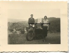 Z282 Foto Frankreich 30er Jahre französisches Motorrad Krad Beiwagen Gespann