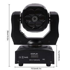 100W 6 LED Bee Eye Laser Moving Head Light DMX512 Beam Stage Light DJ Disco RGBW