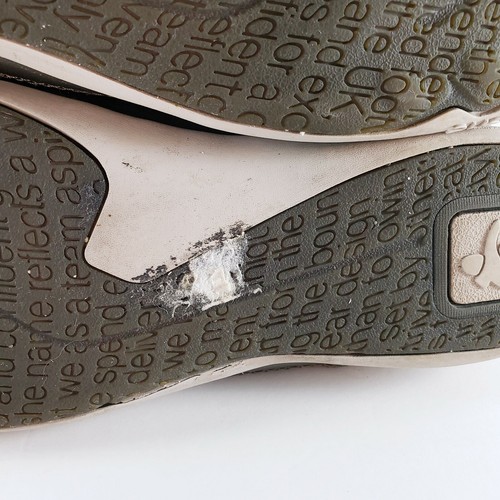 Sneakers Cushe BLVDW da donna taglia 9 champagne pelle scamosciata pattinatore surfista casual stringate - Foto 6 di 10