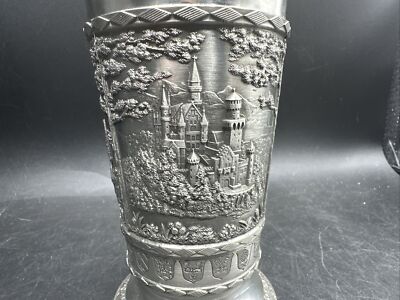 SKS Designビアマグ ピューター製 95％ SKS ZINN 95% Pewter Vintage Cup Made in West Germany, 4