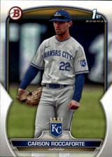 2023 Bowman Draft Carson Roccaforte #BD-140 Kansas City Royals