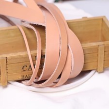 1M 5/8/10/12mm Retro Genuine Cow Leather Cord Flat Strand Rope DIY Accessories
