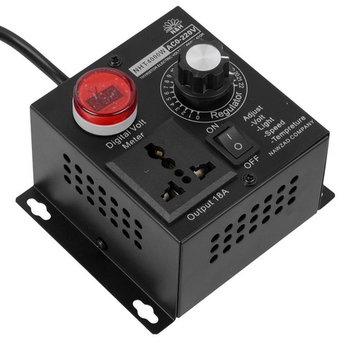 AC 220V 4000W Variable Voltage Regulator Speed Motor Fan Control Controller UK - Picture 13 of 14