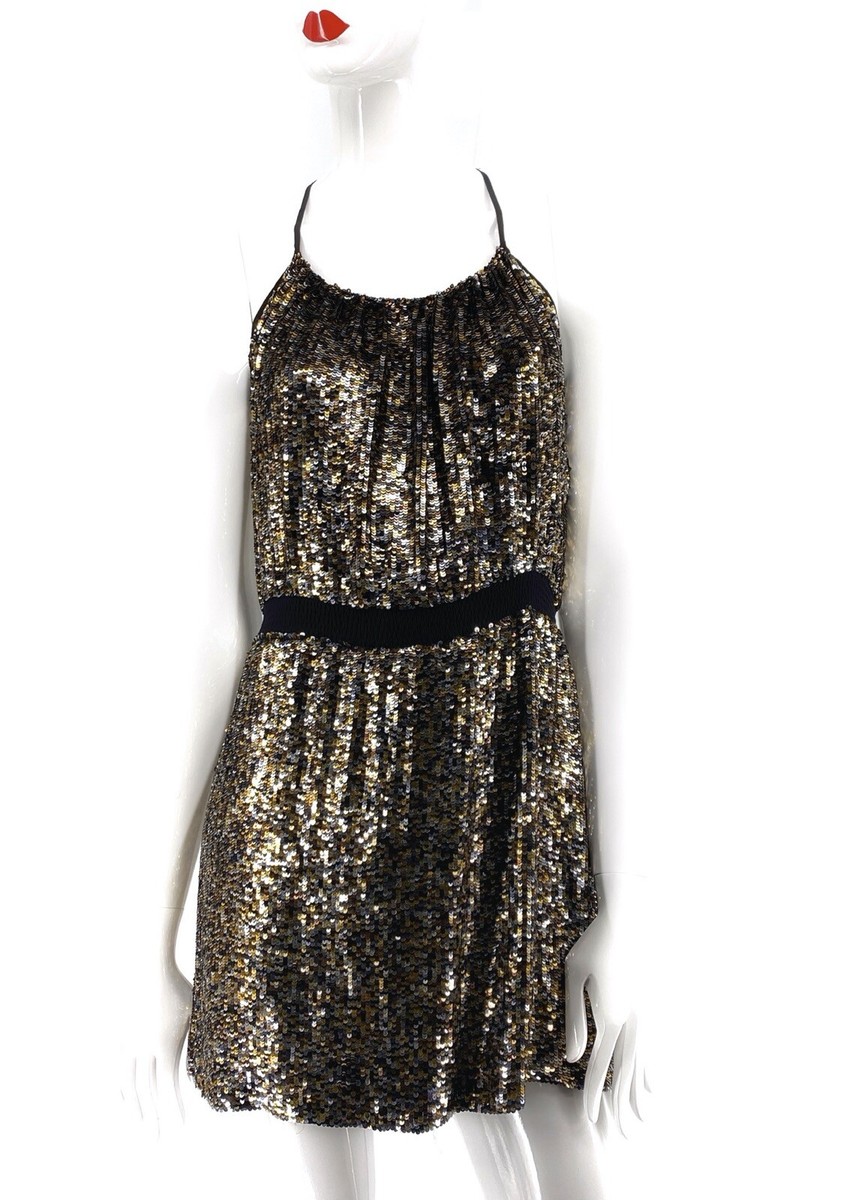 parker sequin tank dress Parker Sugar Ombre Sequin Scoop Neck Mini Tank Dress Pull On Size S - NWT