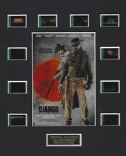 Django Unchained 2012 Authentic 35mm Movie Film Cell 8x10 Matted Display - w/COA